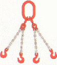 braca di catena in acciaio legato gr 80 a quattro bracci, coeff. di sicurezza 4:1